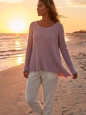 ruby moon soft lavender knit pullover